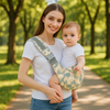 maman et bebe dans porte echarpe bebe