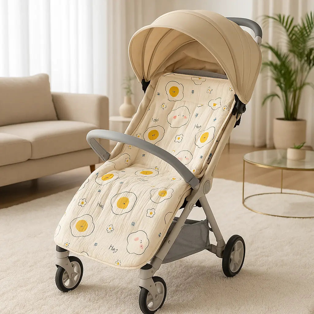matelas poussette au milieu salon moderne