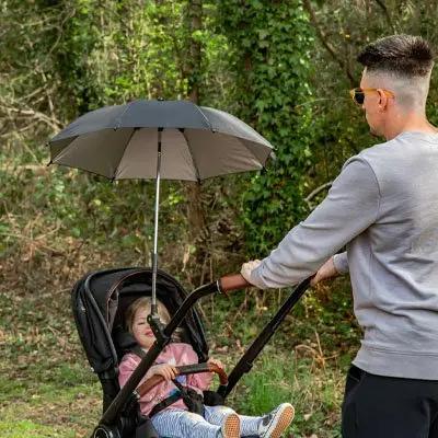 papa roule bebe poussette avec ombrelle pour poussette universelle