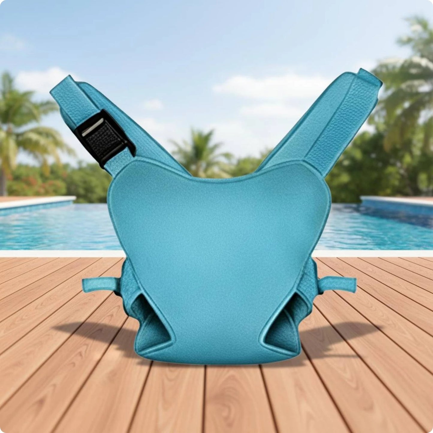porte bebe aquatique bleu ciel