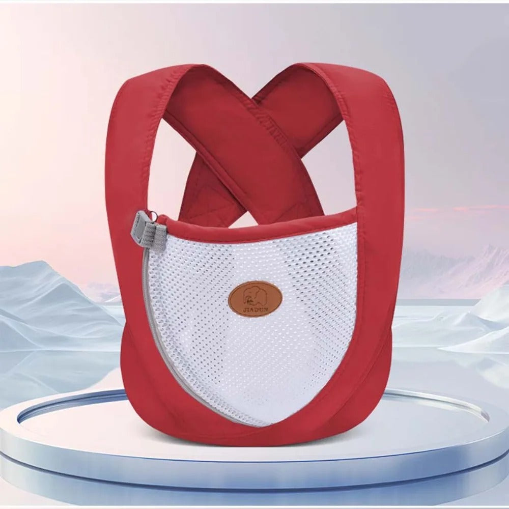 porte bebe rouge blanc