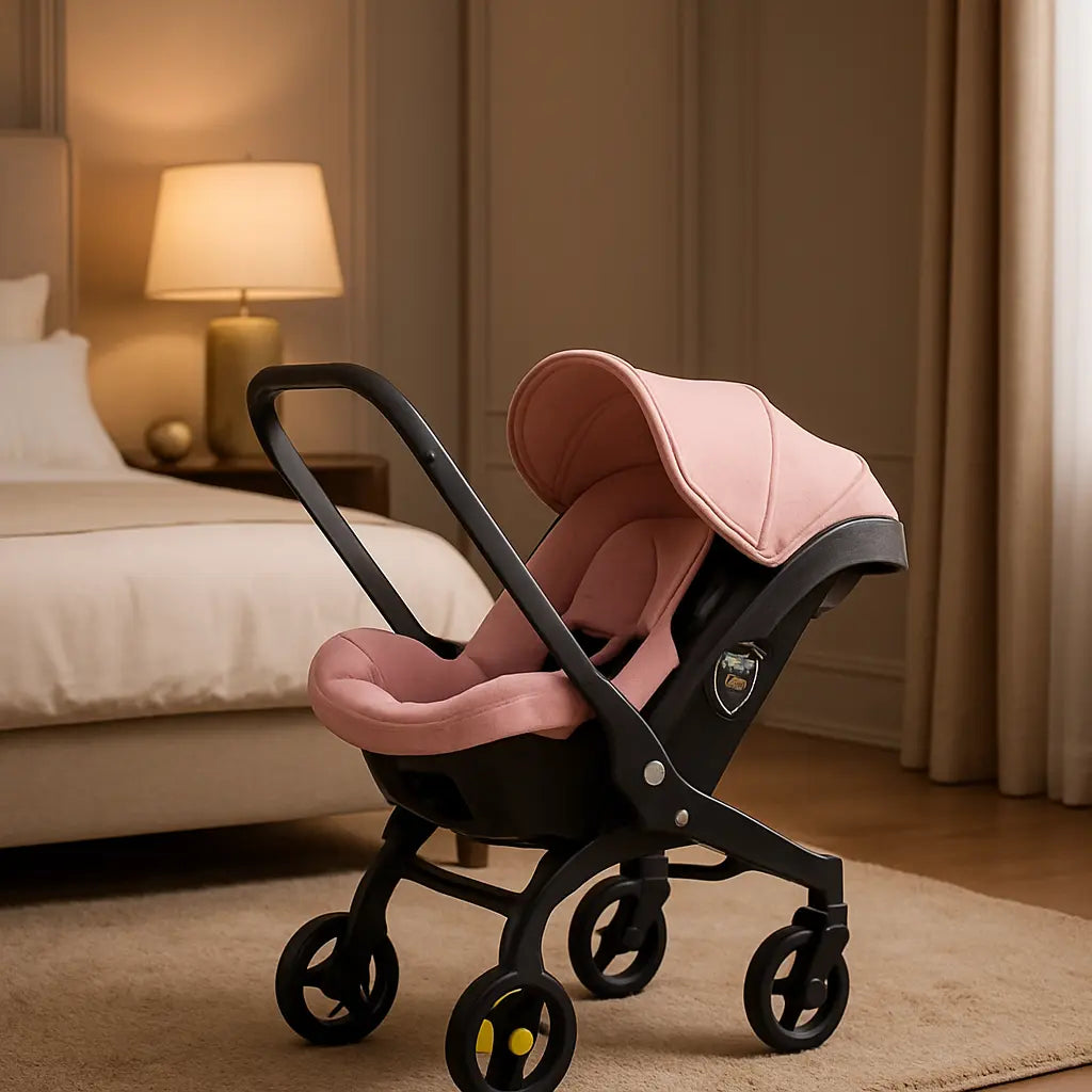 poussette 4 en 1 dans la chambre
