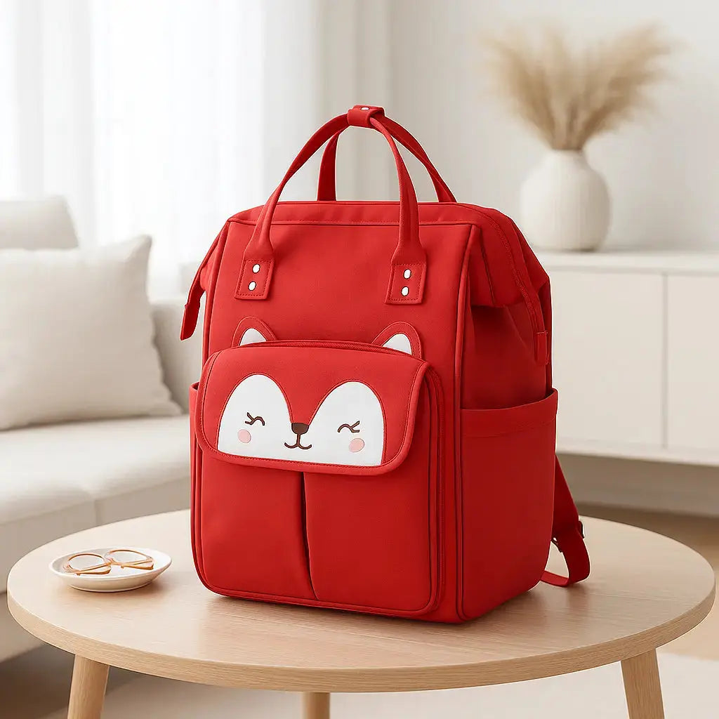 sac a langer chic sur une table haute