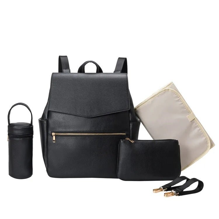 sac a langer luxe noir avec matelas langer