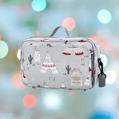 sac a langer pour poussette avec des motifs cactus