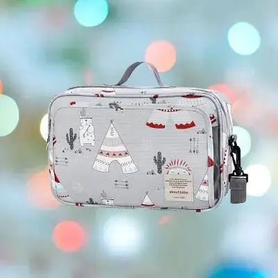 sac a langer pour poussette avec des motifs cactus