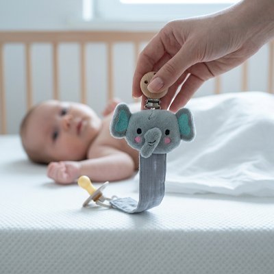Attache tetine clip design elephant