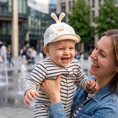bebe avec casquette bebe 1 an