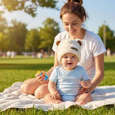 Bonnet bebe coton confort