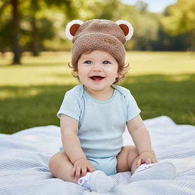 Bonnet bebe coton doux