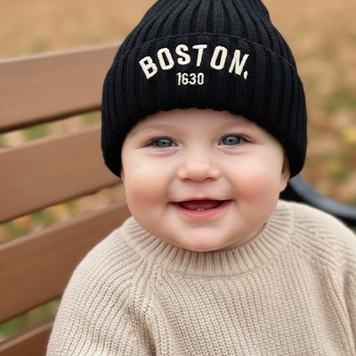 Bonnet bebe en tricot laine
