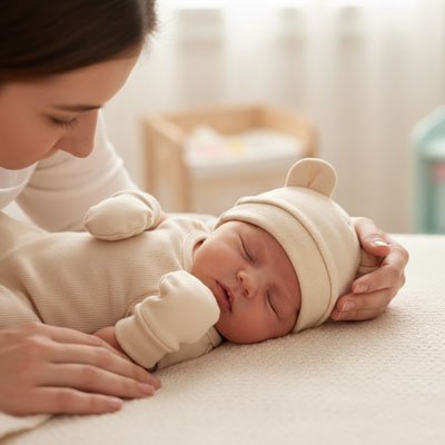 Bonnet bebe fille coton