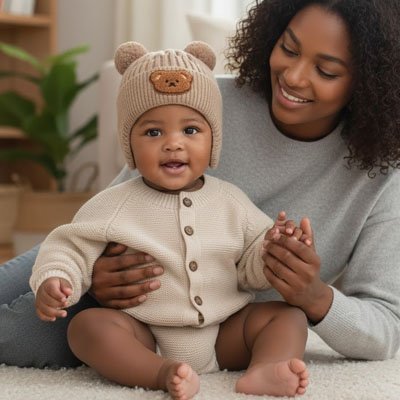 Bonnet bebe laine 6 mois