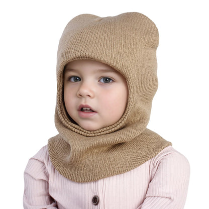 bonnet cagoule bebe beige