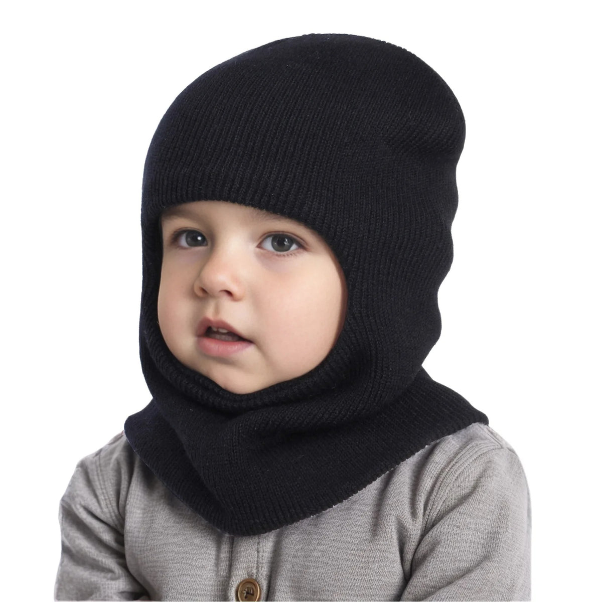 bonnet cagoule bebe noir