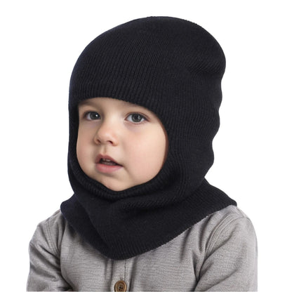 bonnet cagoule bebe noir