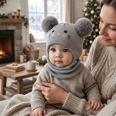 Cagoule pour bebe confortable