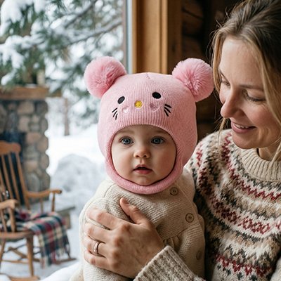 Cagoule pour bebe tricot