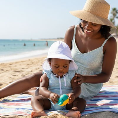 Casquette anti uv bebe 3 mois
