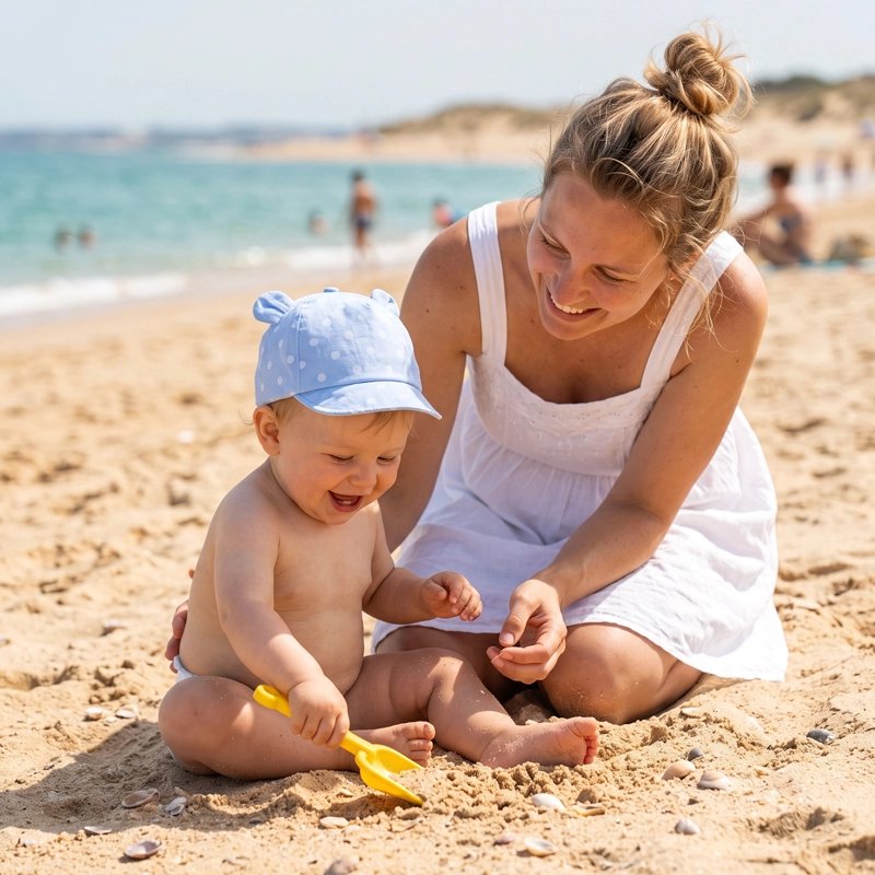 Casquette pour bebe anti uv