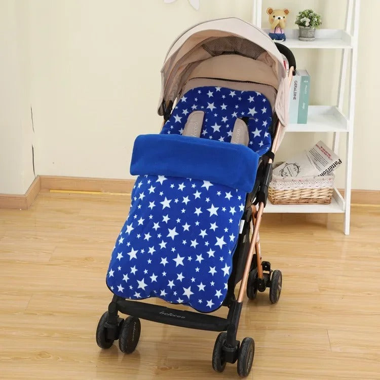 chanceliere bebe pour poussette bleu au salon