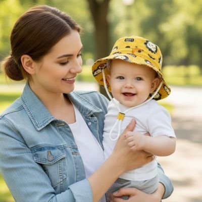 Chapeau bébé anti uv confortable