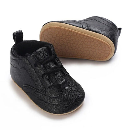 chaussure bapteme bebe garcon souple noir