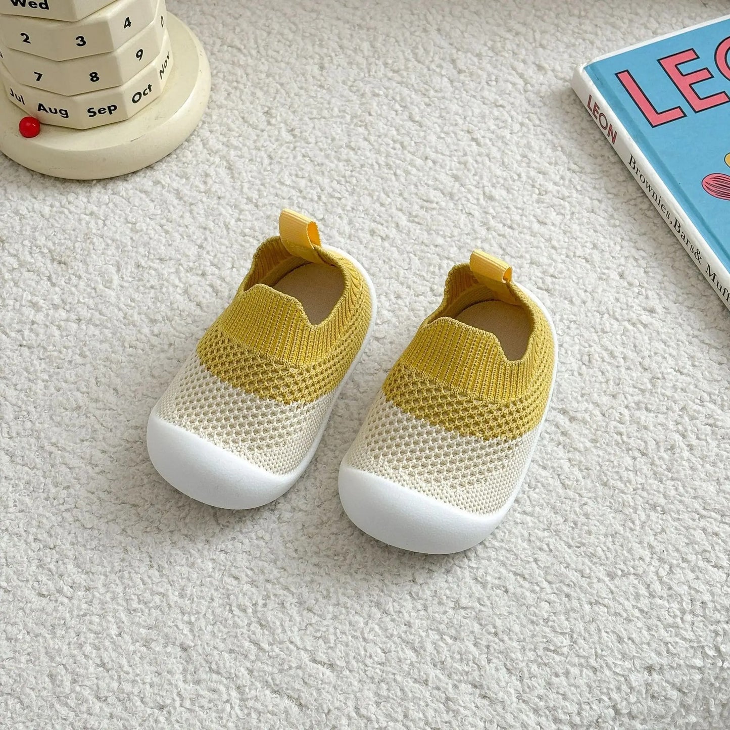 chaussure bebe de marche jaune