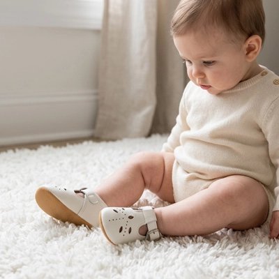 Chaussure bebe fille premier pas blanc