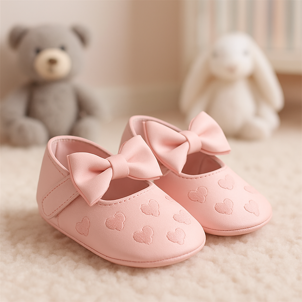 chaussure de princesse rose a terre