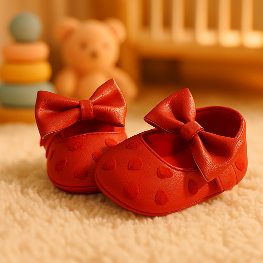 chaussure de princesse rouge a terre croise
