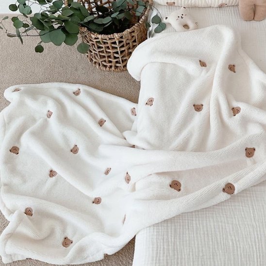 Couverture bebe en coton