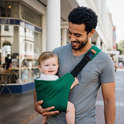 Écharpe-portage-bébé