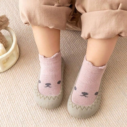 enfant porte chaussure bebe fille souple rose
