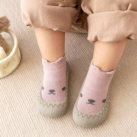 enfant porte chaussure bebe fille souple rose