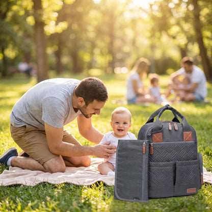 famille parc sac a langer bebe avec tapis de change