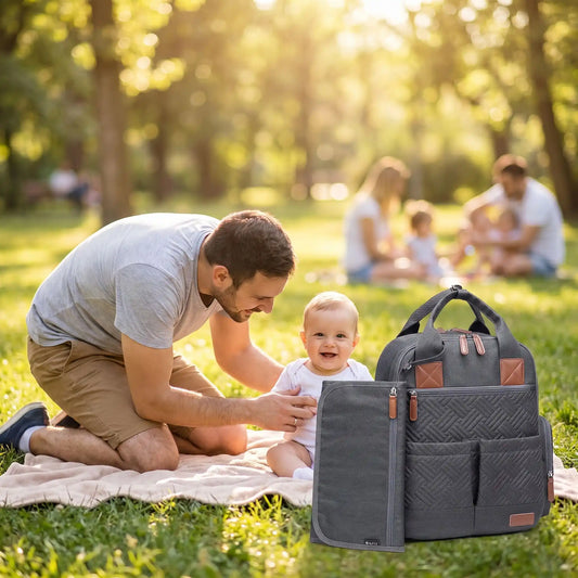 famille parc sac a langer bebe avec tapis de change
