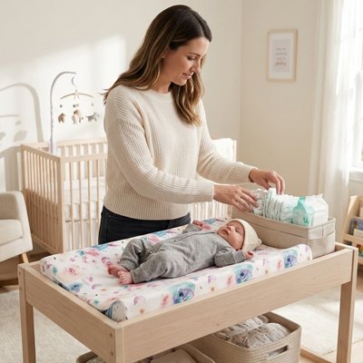 Housse matelas à langer confort