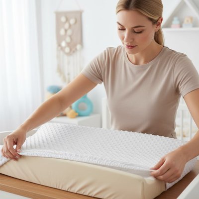 Housse matelas à langer unisexe