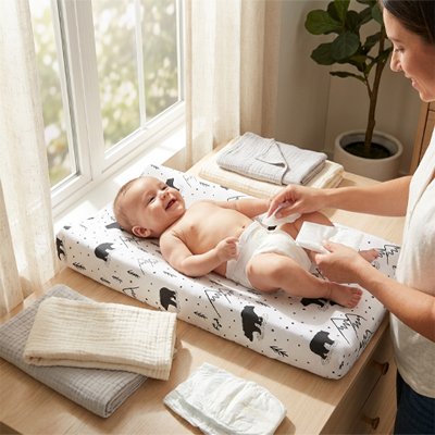 Housse matelas à langer 