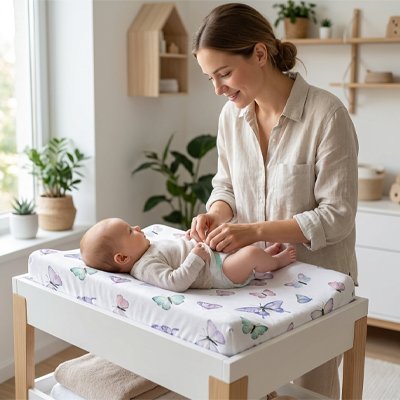 Housse matelas langer 