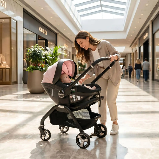 Poussette 4 en 1 | Nacelle et siège auto Intégrés