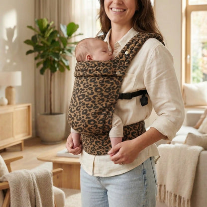 maman et bebe porte bebe leopard confortable