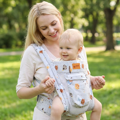 maman parc avec bebe porte bebe 6 mois