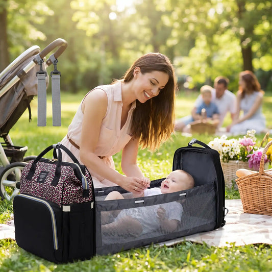 maman parc avec bebe sac a langer 3 en 1