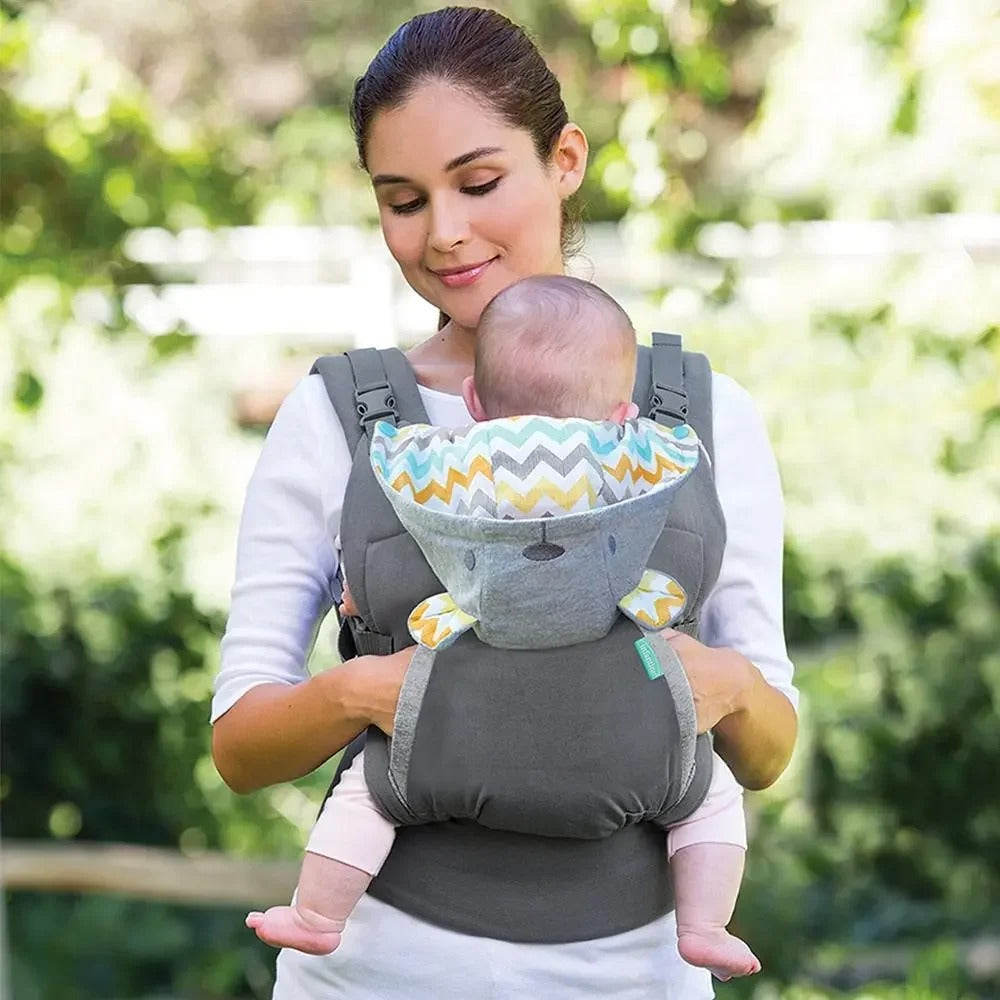 maman parc avec bebe porte bebe physio