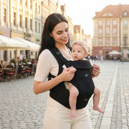 maman porte bebe dans porte bebe physiologique