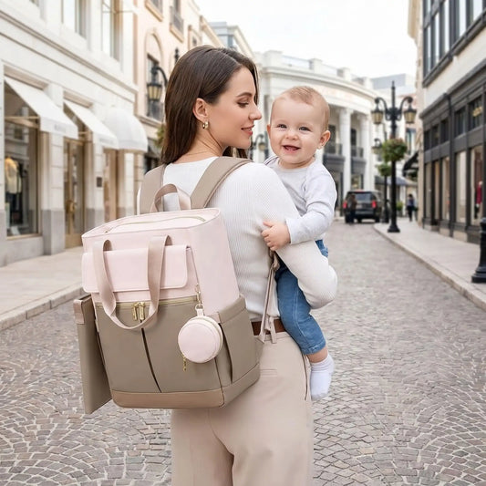 maman ville avec bebe sac a langer bebe luxe