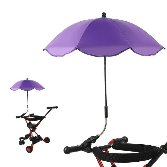 ombrelle pour poussette mauve