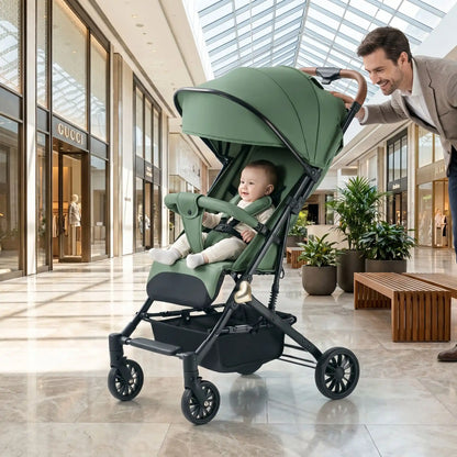papa centre commercial avec bebe poussette bebe confort